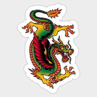 OldSalt American Traditional Dragon Sticker